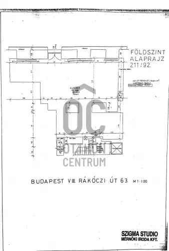 Budapest VIII. kerületi kiadó kereskedelmi ingatlan, UZ015038