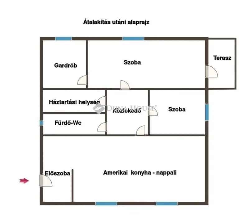 85 m2-es ház Pécs kertvárosában egyedi kialakítással