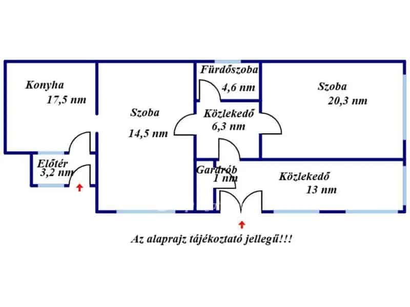 Kisújszállási családi ház eladó - 80 nm, nagy telek