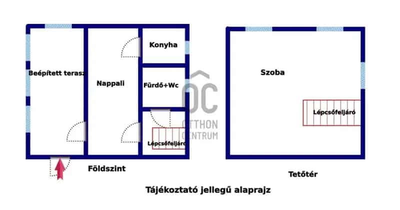 Komáromi eladó hétvégi ház felújítandó állapotban