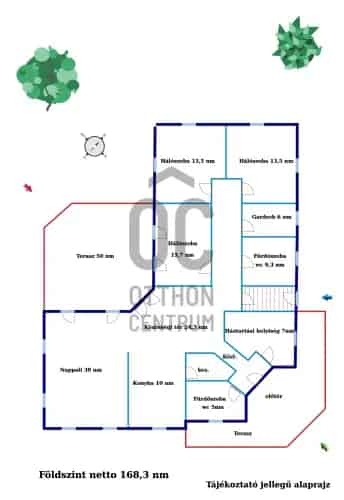 Budapest XVI kerületi családi ház eladó 240 nm 3 szoba dupla garázs nagy telek