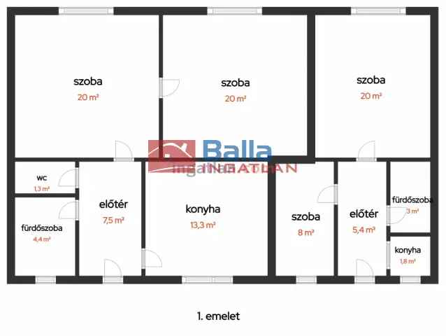 Budapest XIV Kerulet Nagy Lajos király útja 192 nm-es 5 szobás családi ház eladó