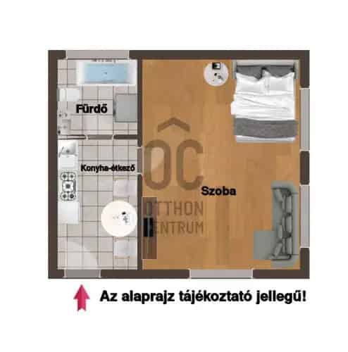 Lábatlani eladó házikó - 30 nm-es, 1 szobás