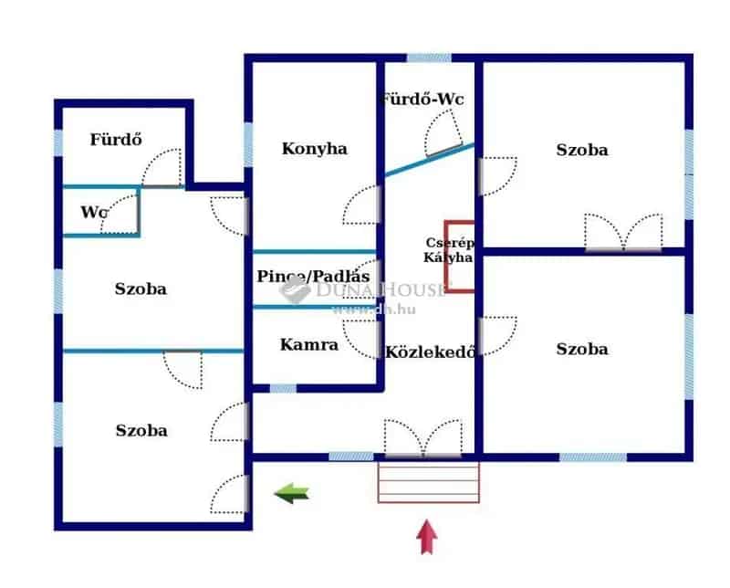 104 nm-es 4 szobás családi ház Szentlászlóban garázzsal és 1000 nm-es telken