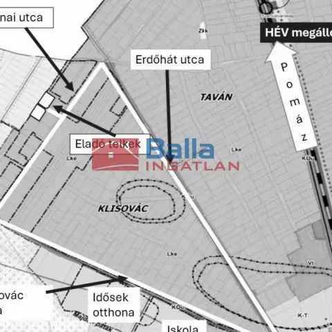 Budakalász Klisovác Telek Eladó 1038 nm