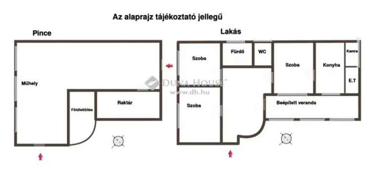 Családi ház és 230 nm-es melléképület Alsóvárosban