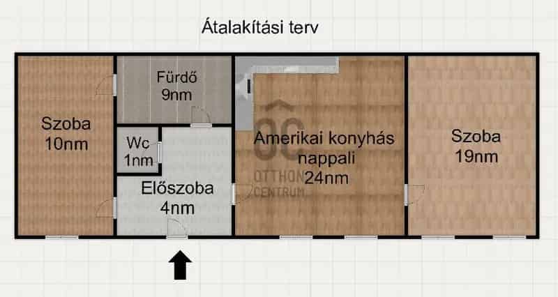 67 nm-es 2 1 szobás lakás eladó Újlipótvárosban