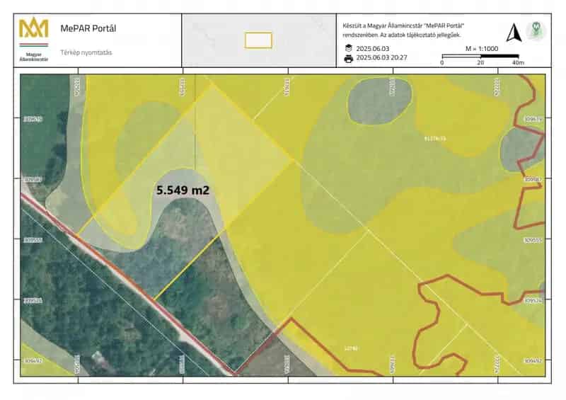 5549 m2-es Belterületi Telek Eladó Miskolc Bábonyibércen