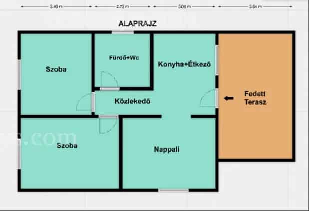 Felújított családi ház Mezőkeresztesen - 2 szoba, terasz, Falusi CSOK