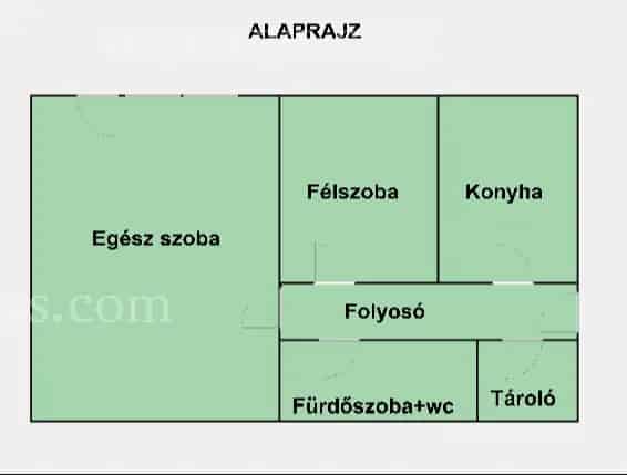 Sajószentpéter - Péch Antal utcában FELÚJÍTANDÓ 1,5 szobás 2.emeleti lakás ELADÓ, új műanyag nyílászárókkal!