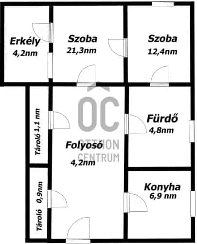 Kazincbarcikai eladó lakás 2 szoba erkéllyel felújítandó