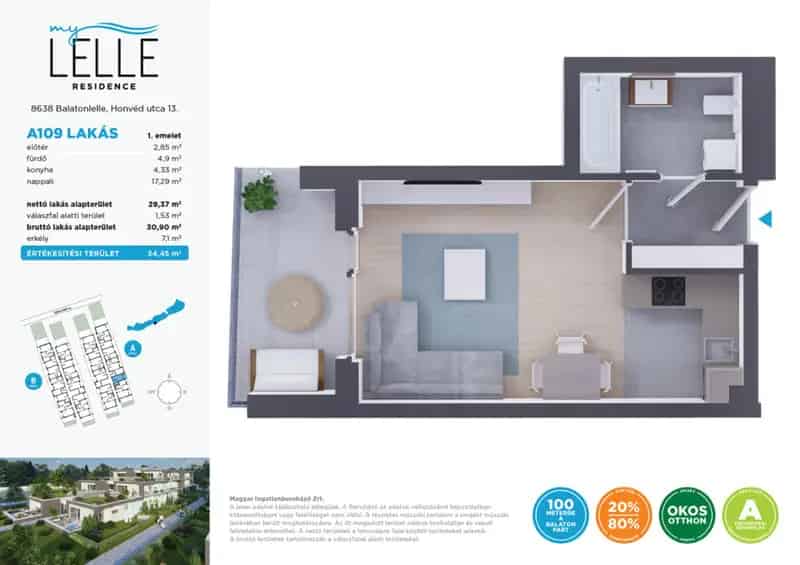 Balatonlellei Apartmanok Eladó - Újépítésű Lakások a Part Közelében