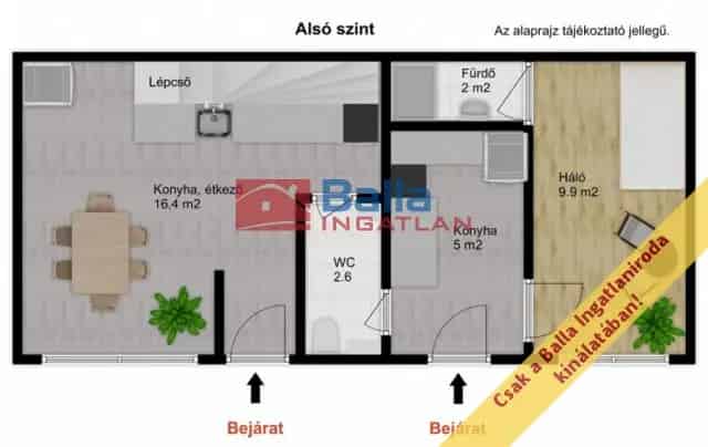 Váci 2 Generációs Sorház Eladó - Felújított 3 Szobás