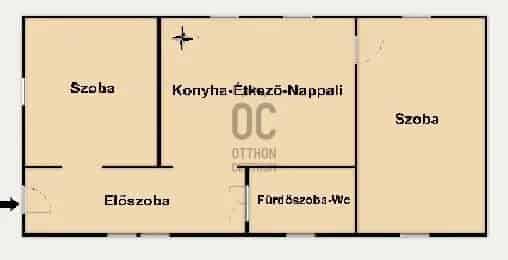 Debrecen Biharikert 54 nm-es házrész eladó