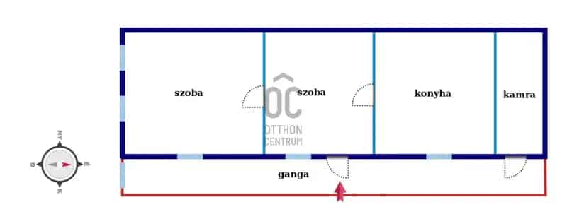 Fazekasbodai eladó családi ház felújítandó 3 szoba