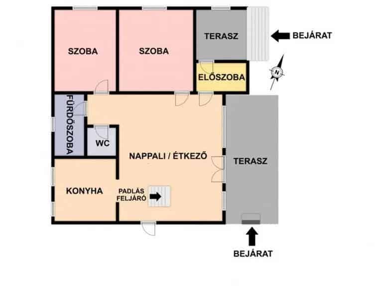 Felújítandó családi ház istállóval Kurdon