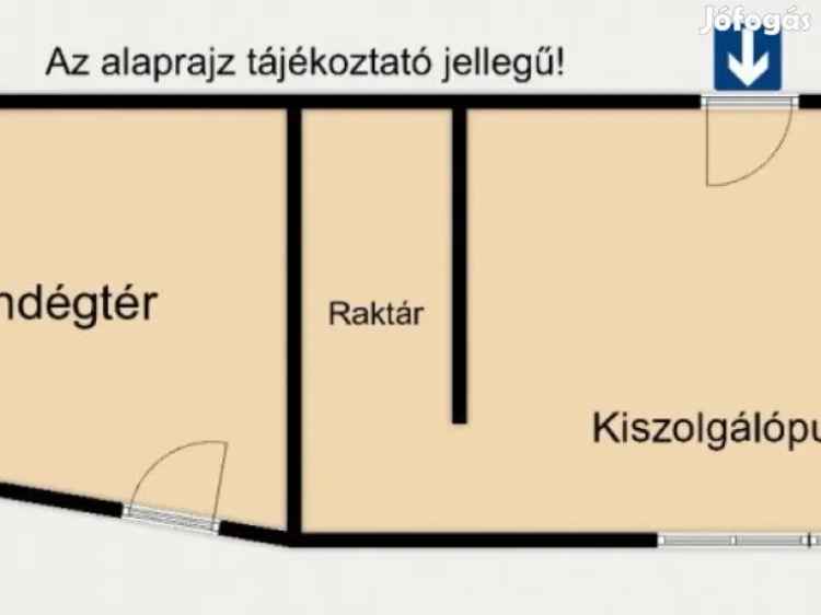 Eladó vendéglátóegység a piaccal szemben Szegeden, felújított állapotban