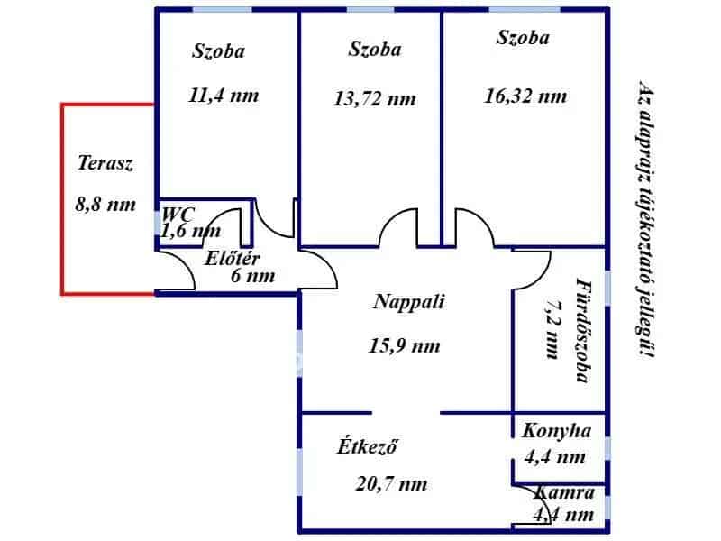 Eladó családi ház Püspökladányban 110 nm 1568 nm telekkel