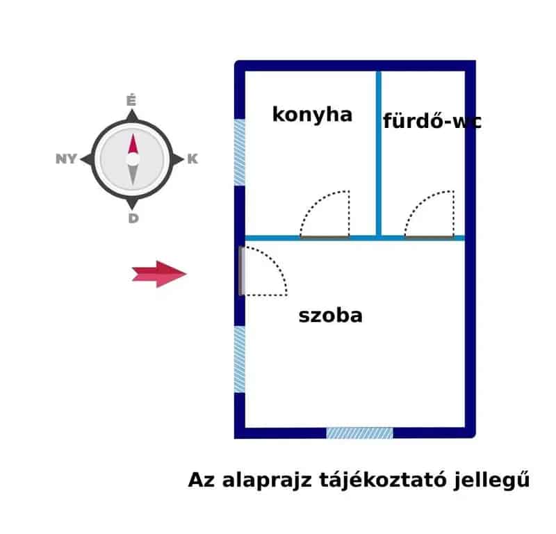 30m2-es ház eladó Kishajmáson