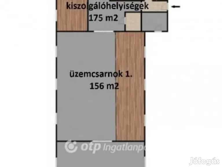 Ipari terület eladó Bakonynánán 3 épülettel 6170 m2