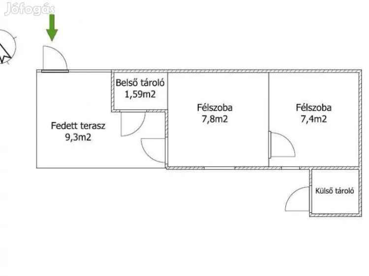 Eladó szőlő Csongrádon épülettel - hétvégi háznak ideális