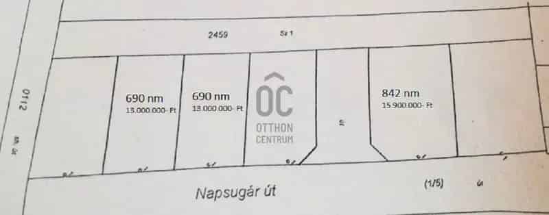842 nm-es építési telek eladó Peresztegen
