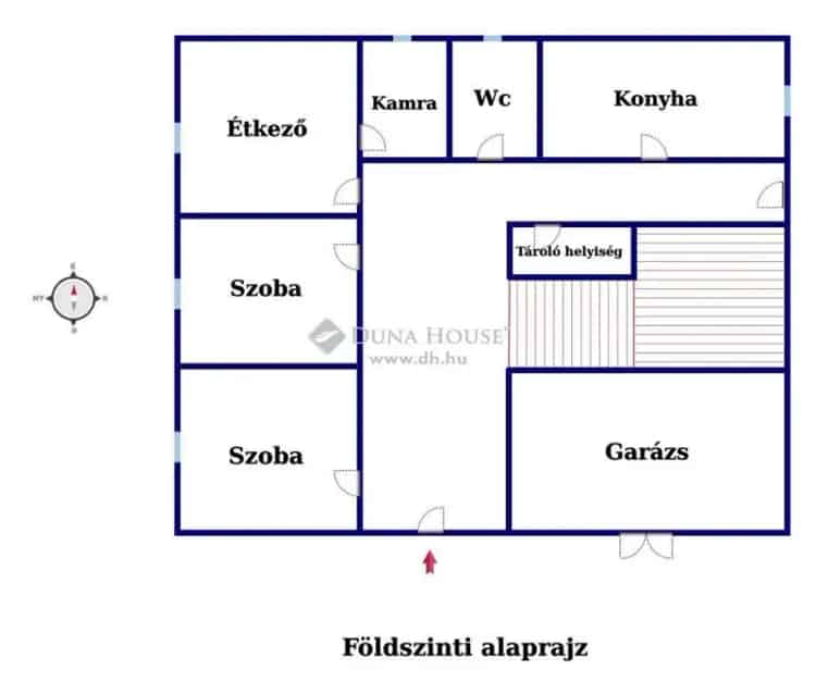 Hajdúsámson központjában családi ház eladó