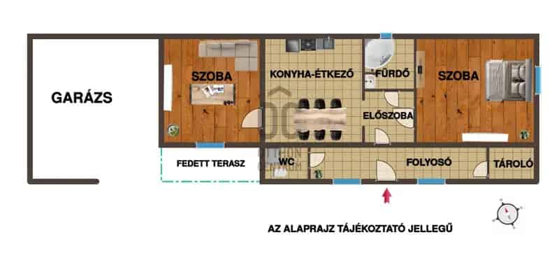 Jászberényi eladó családi ház DHZ015388 - 2 szoba, felújítva