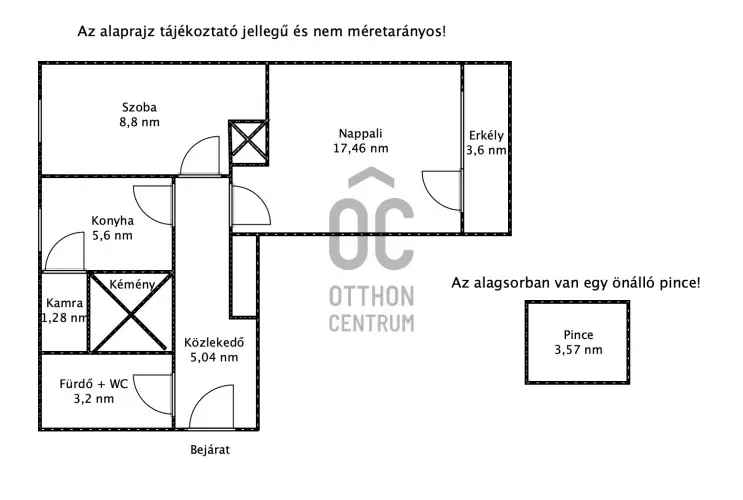 Százhalombattai eladó lakás erkélyes földszint tégla
