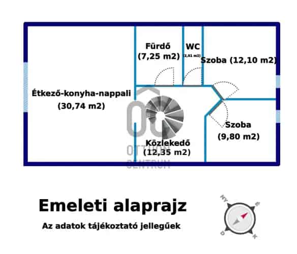 Óbányai családi ház eladó - felújított, 2 szintes, kerttel