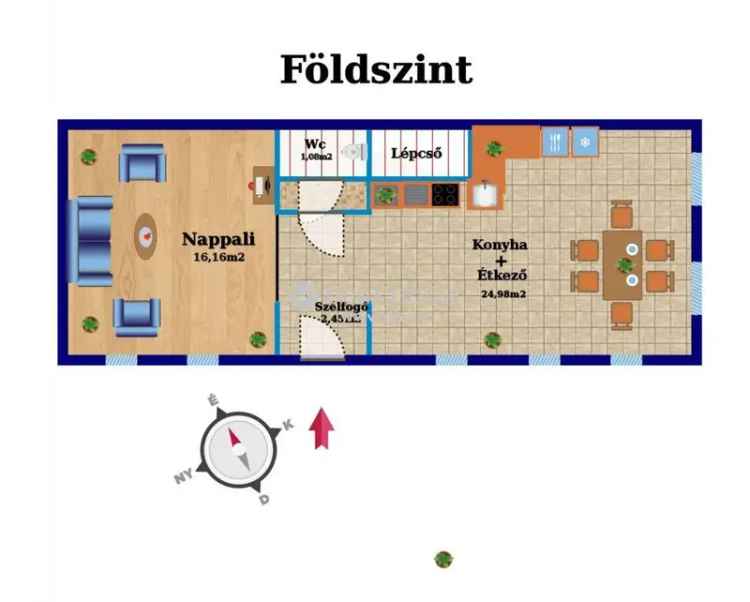 Újszegedi ikerházfél eladó 84 m2 226 m2 telekkel