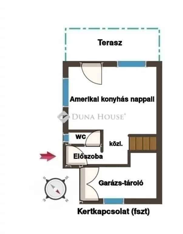 122 nm-es Sorházi Ház Eladó - 3 Hálószoba, Kert, Garázs