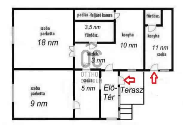 70 nm-es házrész Rákospalotán nagy kerttel befektetésnek is alkalmas
