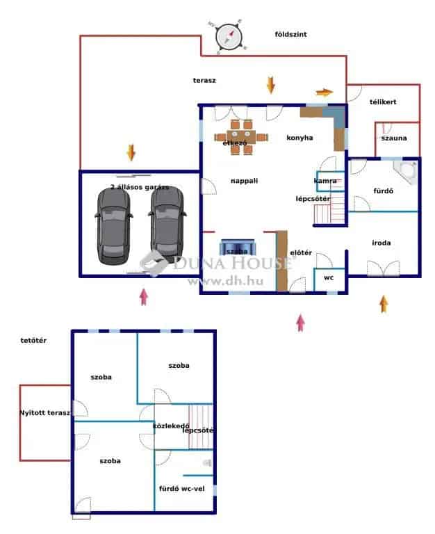 210m2-es Sorház Mátészalkán - 3 Szoba, 2 Fürdő, Dupla Garázs, Szauna, Napelem