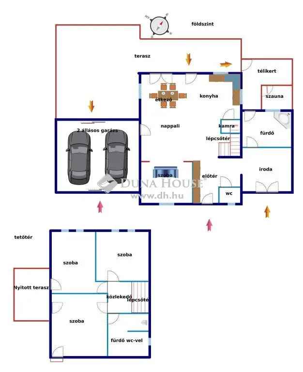 Mátészalka Sorház Eladó 210m2 3 Szoba 2 Fürdő Garázs Napelem