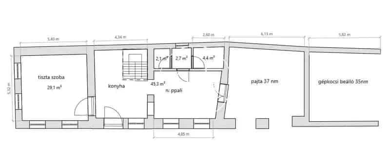 287 nm-es ház Szentbékkállán 5 hálószobával és medencével