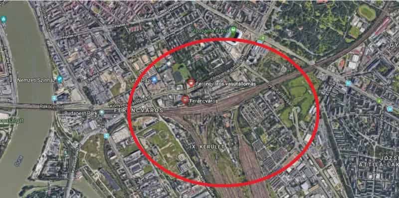 Budapest IX Kerületi Fejlesztési Telek Elado Ferencvarosi Palyaudvar Kozelben