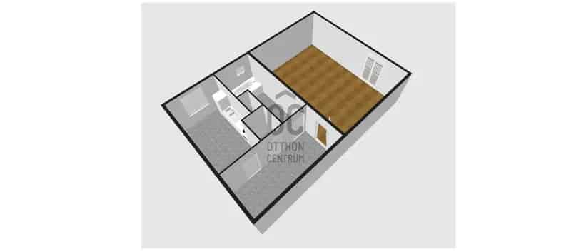 39m2-es felujitando lakás Székesfehérváron erkéllyel
