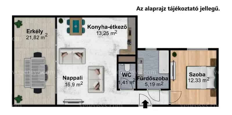 Szigetszentmiklós Új Építésű Lakás 56 nm 22 nm Erkély