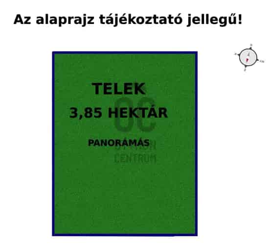 Dörgicséi eladó telek Agyaglikon 385 hektár