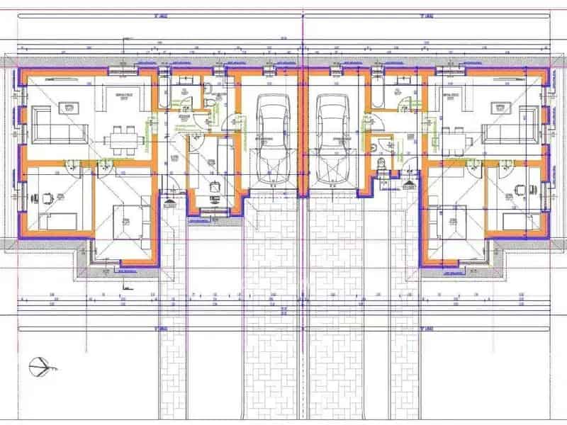 Debrecen belterületi építési telek eladó 1188m2, családi ház tervvel