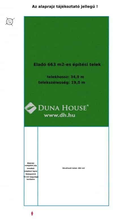 Vecsés 663 m2-es építési telek eladó két ház építési lehetőséggel