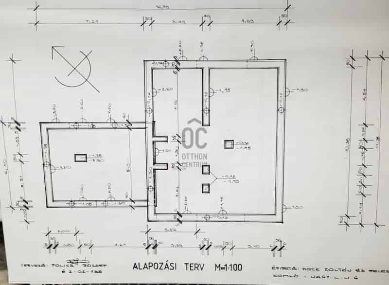 Magyarszék 3304 nm-es építési telek eladó ház tervvel