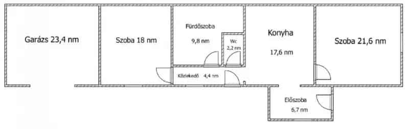 80 nm-es felujitott csaladhaz Kaptalanfan