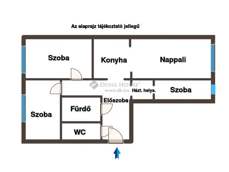 Győr Adyváros 63nm 3 szoba nappali felújított lakás eladó