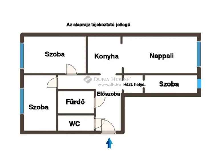 Győr Adyváros 63nm 3 szoba nappali felújított lakás eladó