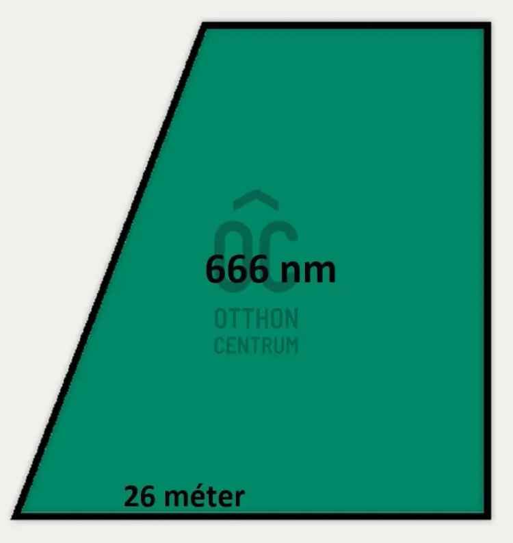 666 nm-es Telek Eladó Őrbottyánban