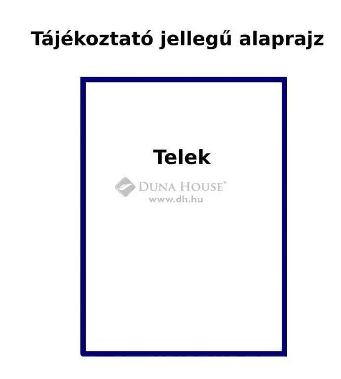 Dabason telek eladó 4 lakásos társasház építésére alkalmas