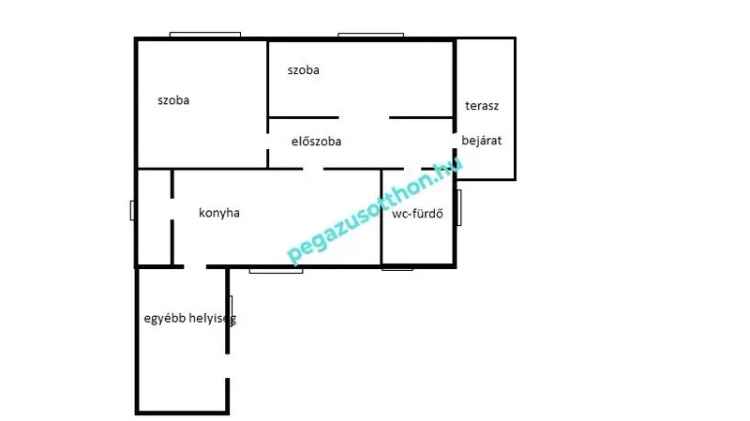 2 szobás felújítandó családi ház Ózdon