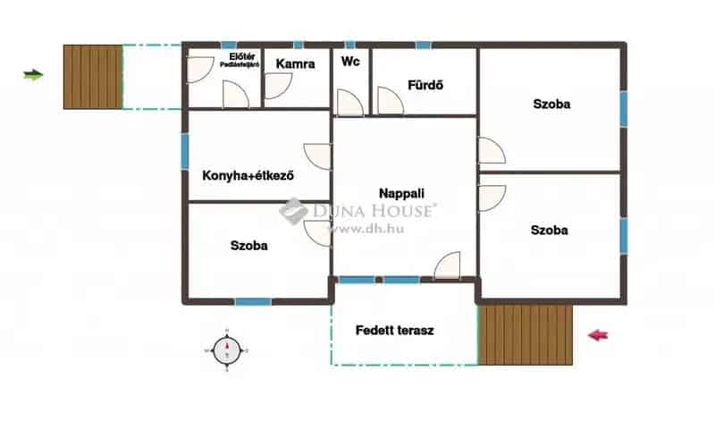 Bodai családi ház eladó - 87 nm, 3 szoba, nagy telek